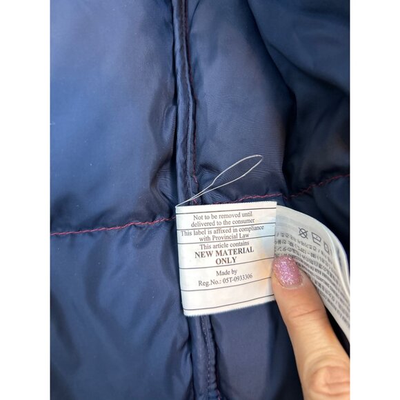 Abercrombie & Fitch Men's Ultra Down Red Plaid Hooded Puffer Jacket Size XL - Picture 15 of 16